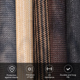 Vicllax Outdoor Cordless Sun Blocking Roller Shade, Patio Crank Roll Up Sun Shade