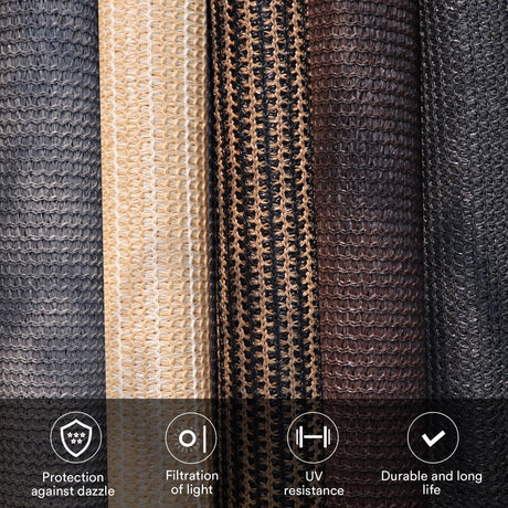 Vicllax Persianas enrollables con bloqueo solar para exteriores, persianas enrollables para patio