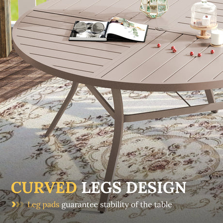 Vicllax Juego de comedor para exterior de 5 piezas con mesa redonda de metal de 42" y 4 sillas giratorias acolchadas