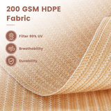 Vicllax Roller Shade, Patio Cordless Sun Blocking Roller Shade with Aluminum Valance