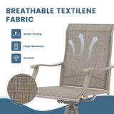 Vicllax 7-Piece Patio Dining Set, Patio Swivel Chairs and 63‘’ Outdoor Dining Table