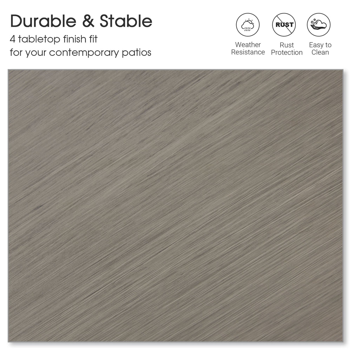 Vicllax Mesa de bar para patio, barra de exterior, altura, mesa de pub rectangular