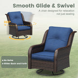 Vicllax Patio Wicker Oasis Lounge Sofa