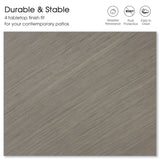 Vicllax Bar Table Set for 2, 3 Pcs Wooden-Like Table and Stools with Backrest and armrests, for Nook Balcony