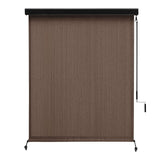 Vicllax Roller Shade, Patio Cordless Sun Blocking Roller Shade with Aluminum Valance