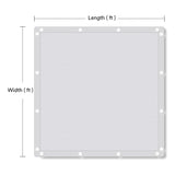 Vicllax Custom Sized 90% Sun Shade Fabric, Shade Cloth, Shade Privacy Panel