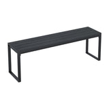 Vicllax 53" Outdoor Bench for Lawn Garden, Backless Patio Garden Bench