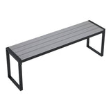 Vicllax 53" Outdoor Bench for Lawn Garden, Backless Patio Garden Bench