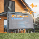 Vicllax 90% Shade Cloth Sun Shade Privacy Panel with Reinforced Grommets