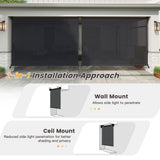 Vicllax Outdoor Sun Blocking Roller Shade, Patio Roll Up Shade Blinds
