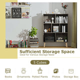 Vicllax Open Bookshelf with Legs, Storage Cube Floor Standing Display Shelf