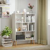 Vicllax Open Bookshelf with Legs, Storage Cube Floor Standing Display Shelf
