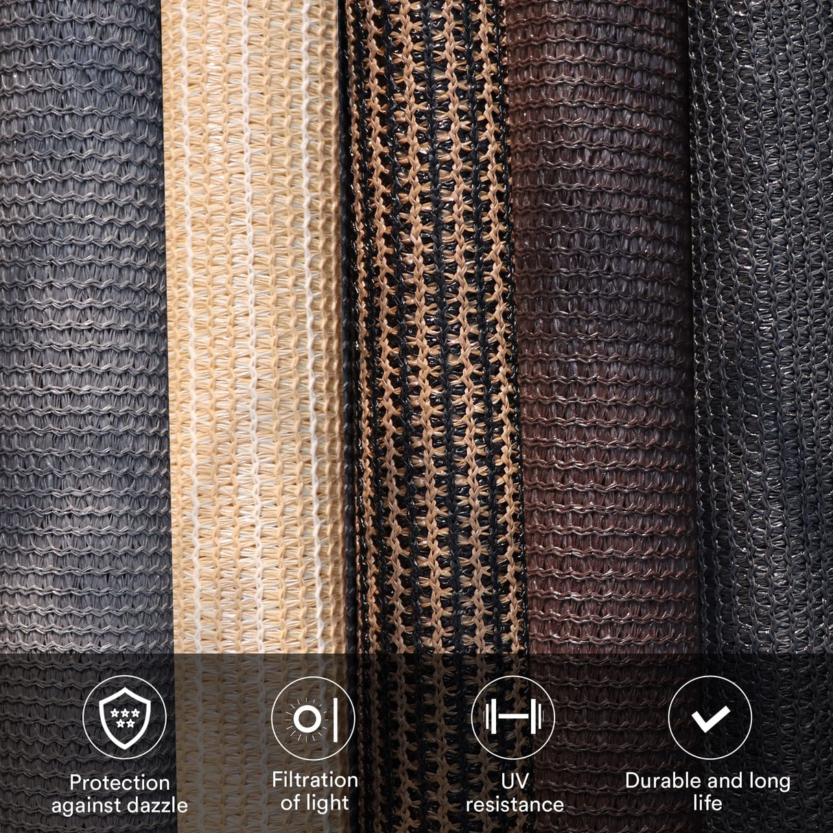 Vicllax Outdoor Sun Blocking Roller Shade, Patio Roll Up Shade Blinds