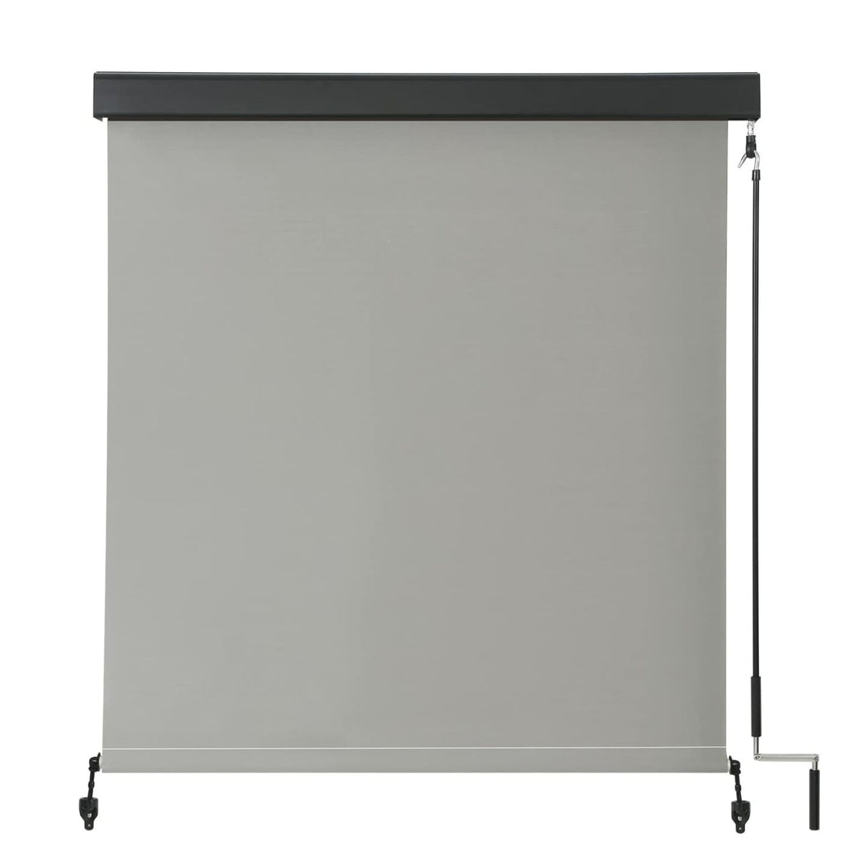 Vicllax Premium Patio Sun Blocking Roller Shade, Solar Shade with Aluminum Valance