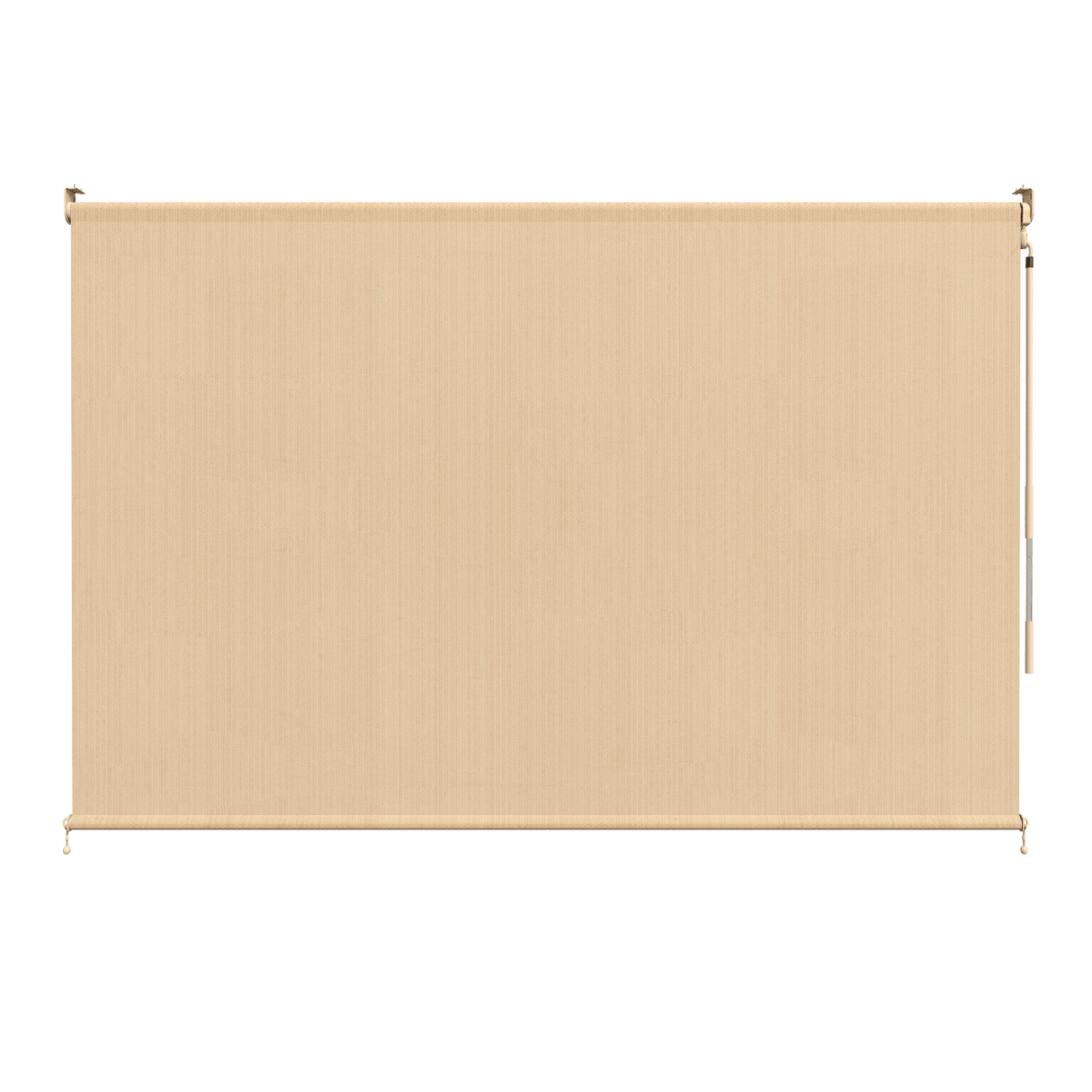 Vicllax Outdoor Custom Size (Widch: 30"- 144") Sun Blocking Roller Shade, Cordless Crank Roller Shade