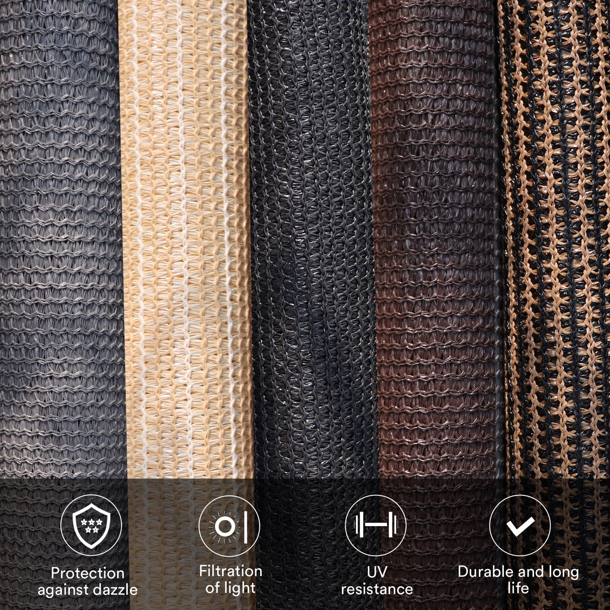 Vicllax Roller Shade, Patio Roll Up Sun Blocking Roller Shade with Aluminum Valance