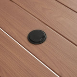 outdoor dining table with umbrella hole