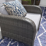 Vicllax Patio Wicker Oasis Lounge Set, 7-Piece Outdoor Sofa Set (Swivel Sofa Chair Set)