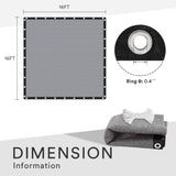 Vicllax 90% Shade Cloth Sun Shade Privacy Panel with Reinforced Grommets