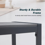 Vicllax 53" Outdoor Bench for Lawn Garden, Backless Patio Garden Bench