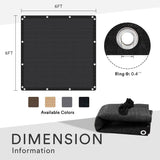 VICLLAX Shade Fabric Sun Shade Cloth Privacy Screen with Grommets for Patio Garden Pergola Cover Canopy