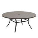 Vicllax Mesa redonda para patio de 42" con estante de almacenamiento y orificio para sombrilla ajustable 