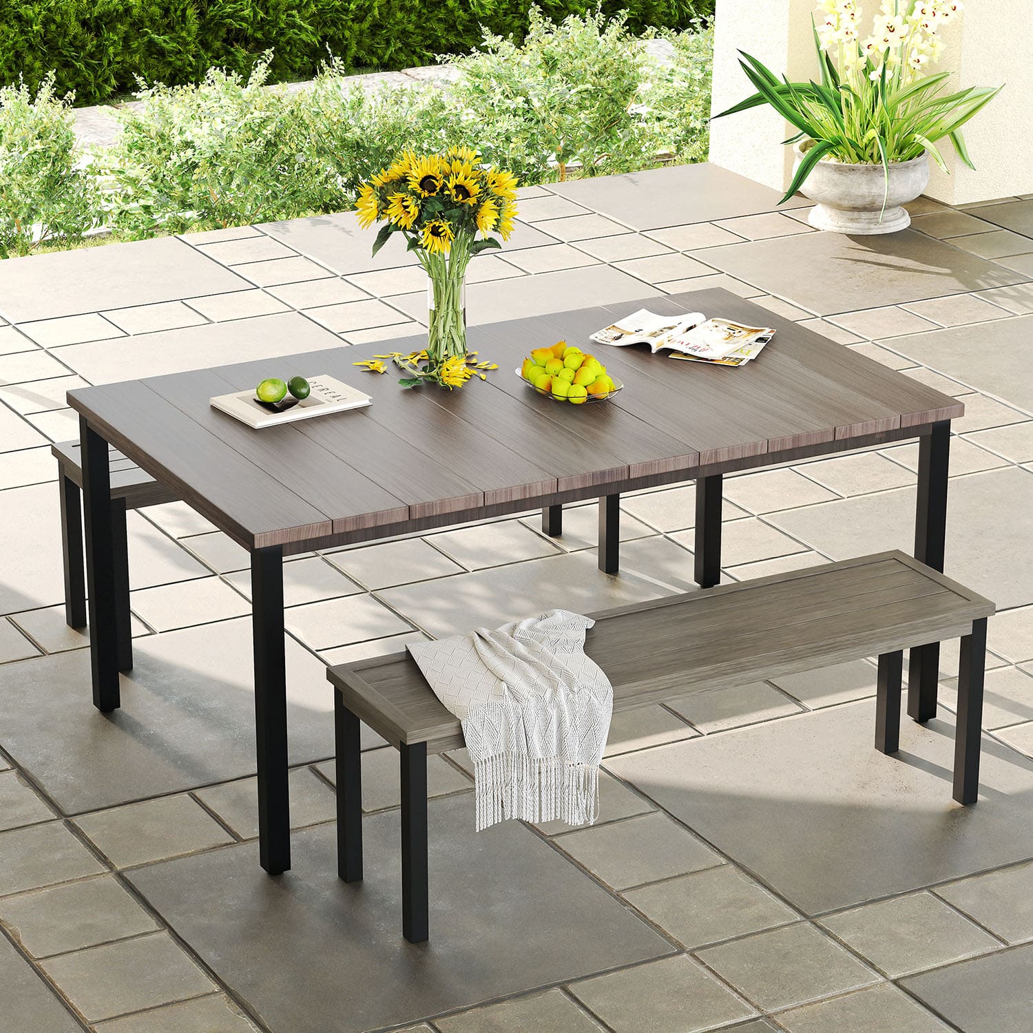 3 piece bench setting discount