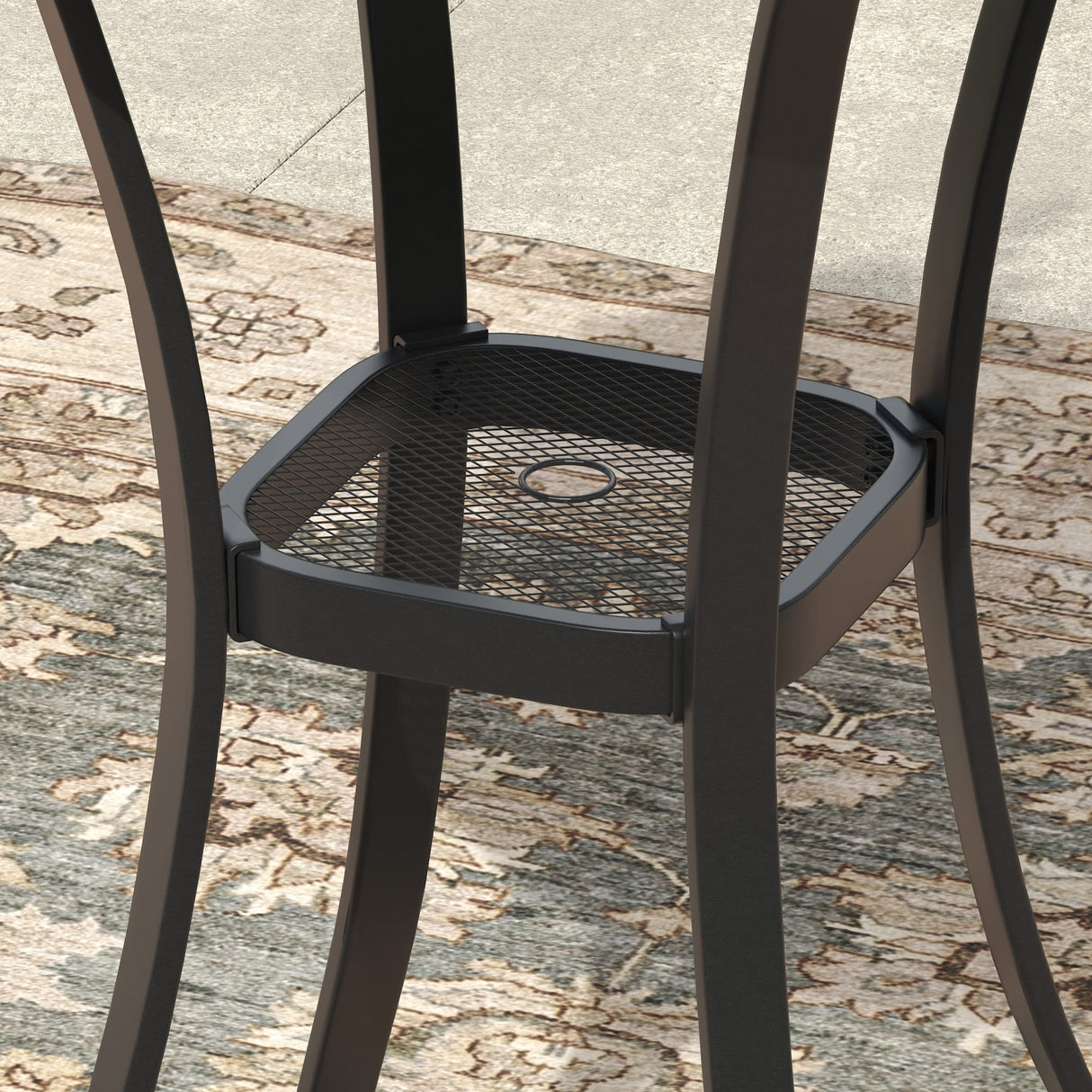 Vicllax 3/5 PCS Outdoor Bar Set, Patio High Bar Chairs and Round Bar Table