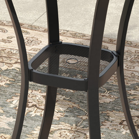 Vicllax 3/5 PCS Outdoor Bar Set, Patio High Bar Chairs and Round Bar Table