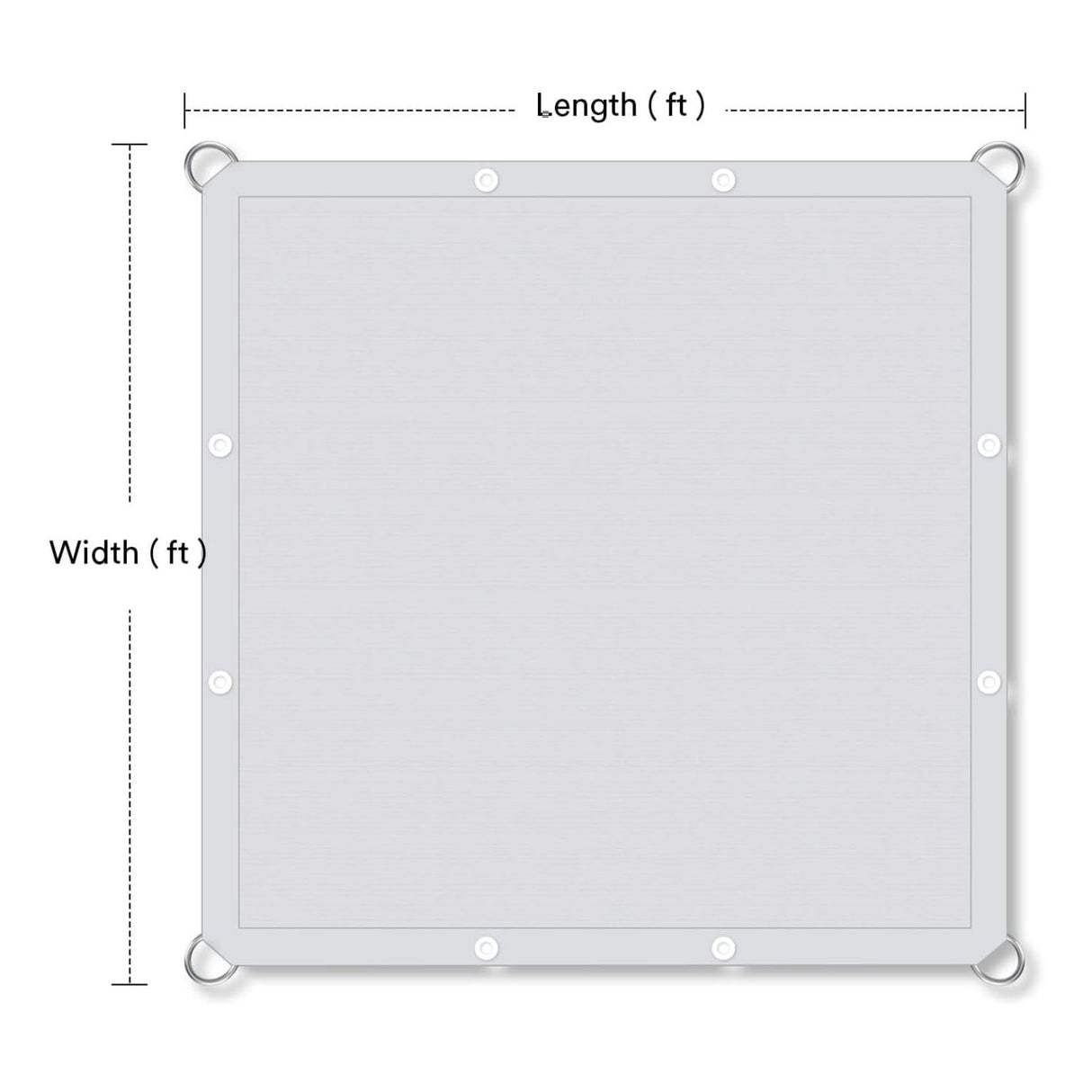 Vicllax Custom Sized 90% Sun Shade Fabric, Shade Cloth, Shade Privacy Panel