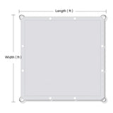 Vicllax Custom Sized 90% Sun Shade Fabric, Shade Cloth, Shade Privacy Panel