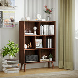 Vicllax Open Bookshelf with Legs, Storage Cube Floor Standing Display Shelf
