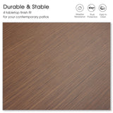 Vicllax Mesa de bar para patio, barra de exterior, altura, mesa de pub rectangular