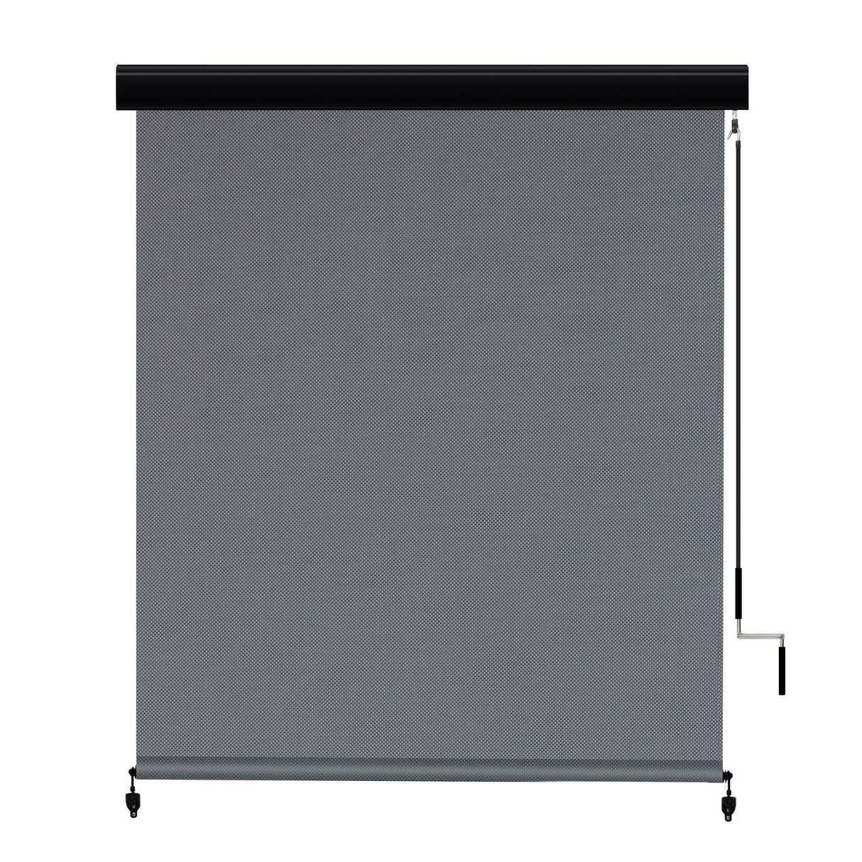 Vicllax Premium Patio Sun Blocking Roller Shade, Solar Shade with Aluminum Valance