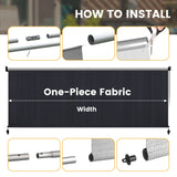 Vicllax Outdoor Sun Blocking Roller Shade, Patio Roll Up Shade Blinds