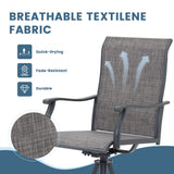 Vicllax 7-Piece Patio Dining Set, Patio Swivel Chairs and 63‘’ Outdoor Dining Table