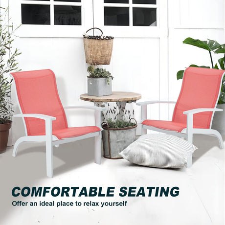 Vicllax Adirondack Chair, Weather-Resistant Outdoor Furniture Lawn Chair