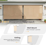 Vicllax Outdoor Cordless Sun Blocking Roller Shade, Patio Crank Roll Up Sun Shade