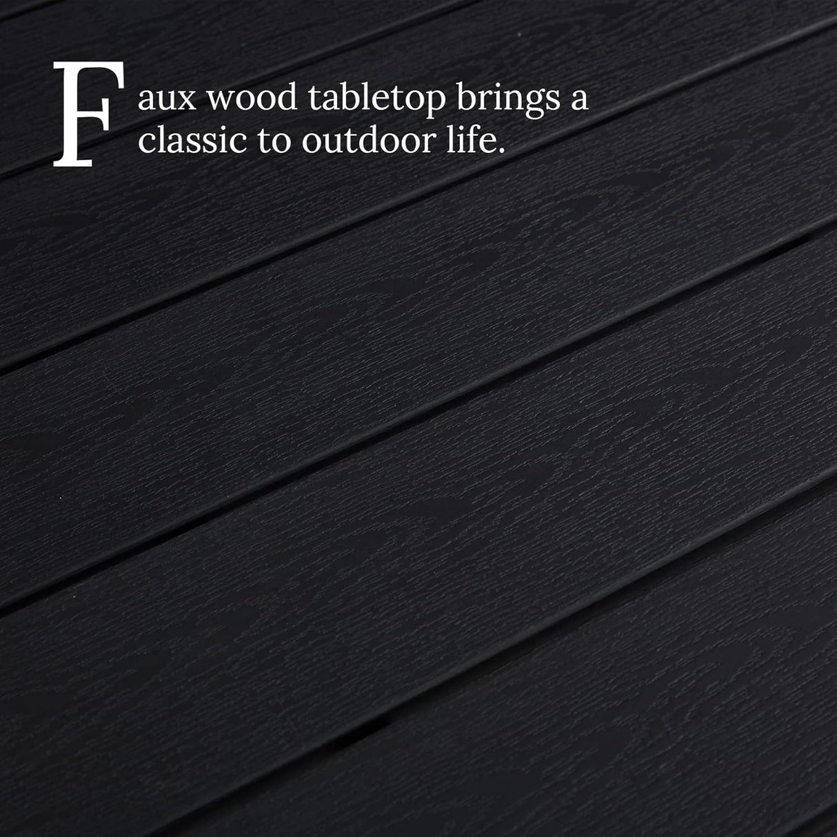 Vicllax Patio Dining Set, Outdoor Dining Table, Patio Benches, Patio Chairs