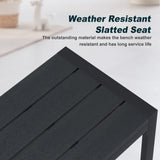 Vicllax Patio Dining Set, Outdoor Dining Table, Patio Benches, Patio Chairs