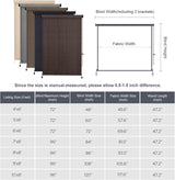 Vicllax Outdoor Sun Blocking Roller Shade, Patio Roll Up Shade Blinds