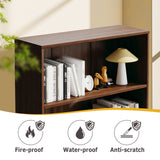 Vicllax Wooden Bookcase, 3/4/5 Shelf Display Open Bookshelves for Home Office