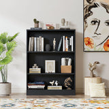 Vicllax Wooden Bookcase, 3/4/5 Shelf Display Open Bookshelves for Home Office