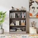 Vicllax Wooden Bookcase, 3/4/5 Shelf Display Open Bookshelves for Home Office