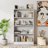 Vicllax Wooden Bookcase, 3/4/5 Shelf Display Open Bookshelves for Home Office