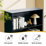 Vicllax Wooden Bookcase, 3/4/5 Shelf Display Open Bookshelves for Home Office