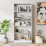 Vicllax Wooden Bookcase, 3/4/5 Shelf Display Open Bookshelves for Home Office