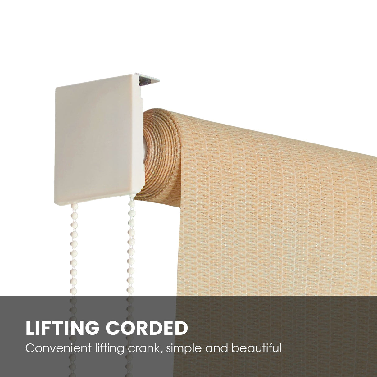 Vicllax Outdoor Sun Blocking Roller Shade, Patio Roll Up Shade Blinds