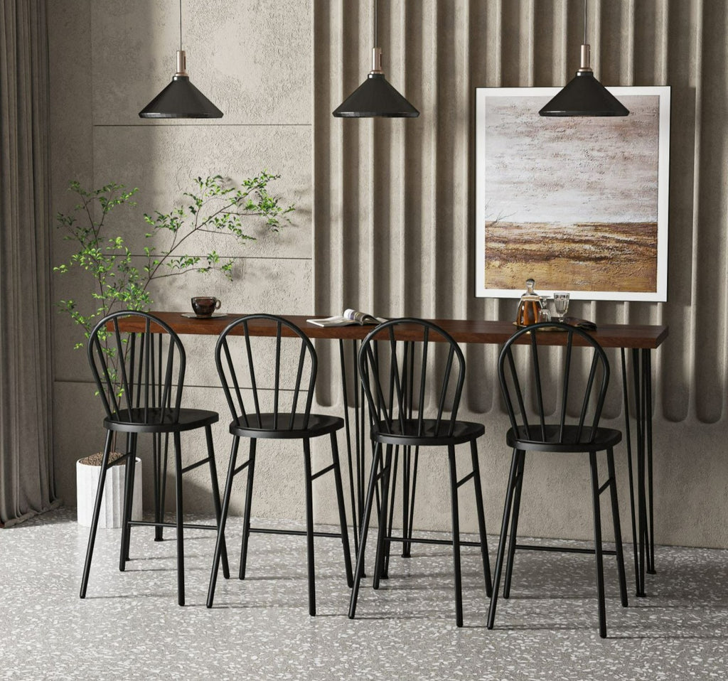 outdoor metal bar table