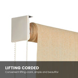 Vicllax Outdoor Custom Size Sun Blocking Roller Shade, Patio Shade Blinds, 96" drop